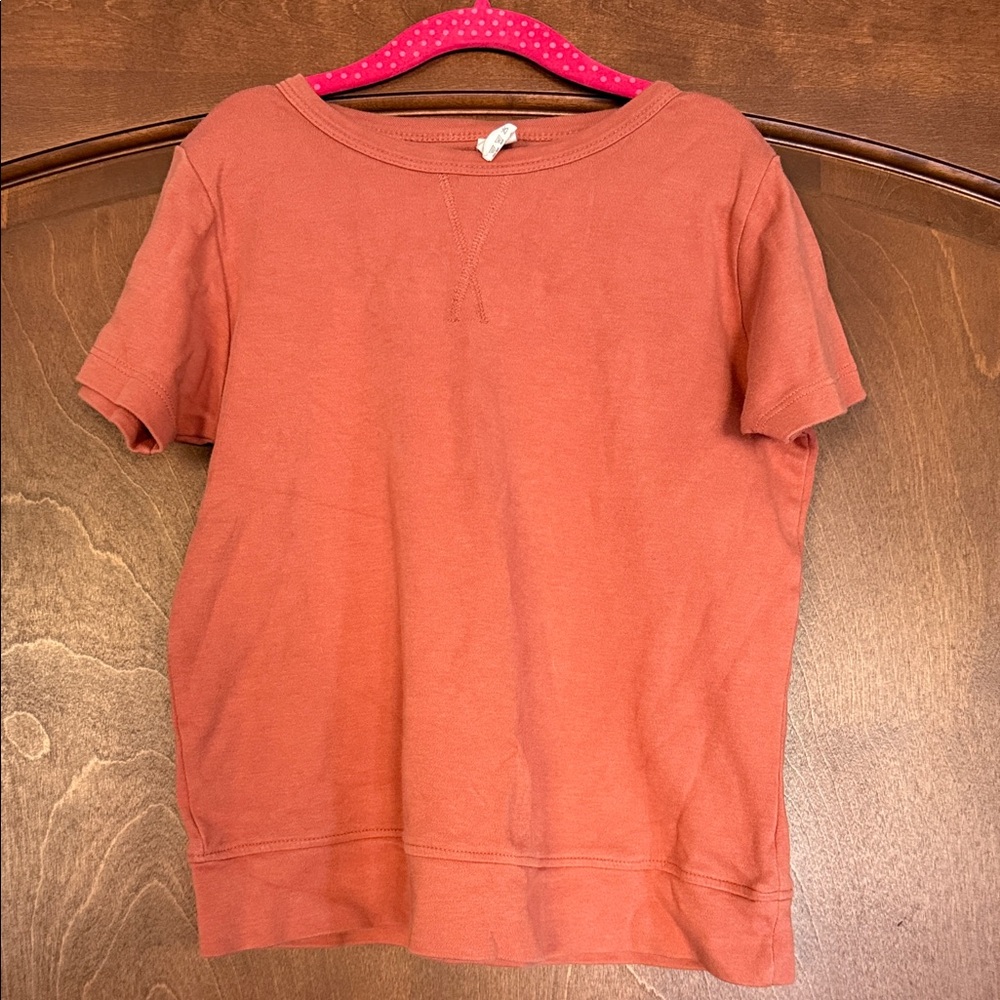 Kate Quinn Terracotta Short Sleeve Top